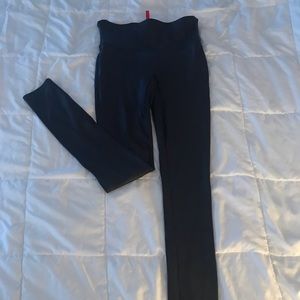 Night Navy Spanx Faux Leather Leggings - size S